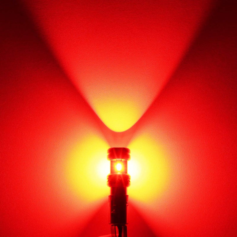 PHINLION 1157 LED Bulbs Red for Tail Brake Lights 500% Brighter Super Bright 2057 2357 2397 1034 7528 LED Replacements for Tail Stop Brake Rear Turn Signal Lights, Pack of 2 - Image 5